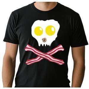 Bacon and Egg Skull T-Shirt