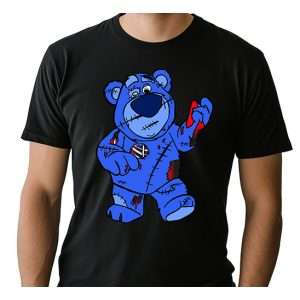 Zombie Teddy Bear Black T-Shirt