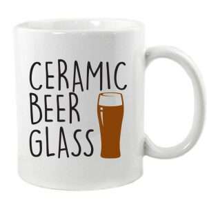 Ceramic Beer Glass Mug or Coaster