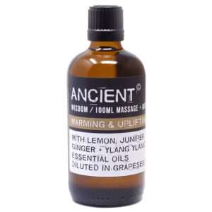 Warm & Uplifting Aromatherapy Massage Oil Blend 100ml