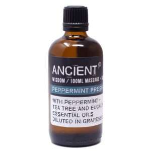 Peppermint Fresh Aromatherapy Massage Oil Blend 100ml