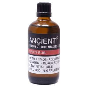 Spicy Rub Aromatherapy Massage Oil Blend 50ml