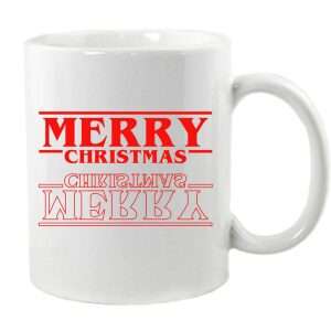 Stranger Things Inspired Merry Christmas Mug or Coaster