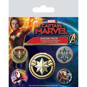 Captain Marvel Badge Pack - BP80669