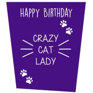 Crazy Cat Lady Birthday Card