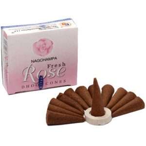 Satya Dhoop Incense Cones - Fresh Rose