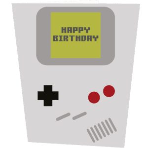 Game Boy Inspired Birthday Card