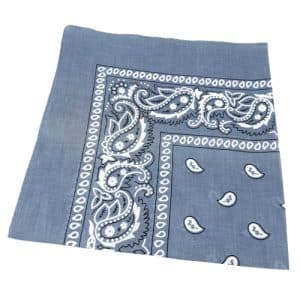 Grey Paisley Bandana
