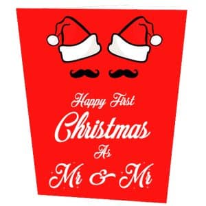 Happy 1st Christmas As Mr & Mr Christmas Card