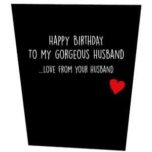 Happy Birthday To My Gorgeous Husband Birthday Card