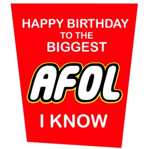 Happy Birthday To The Biggest AFOL Birthday Card