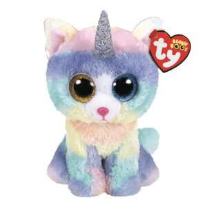 TY Heather The Unicorn Cat Beanie Boo