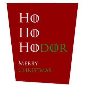 Ho Ho Ho Hodor Christmas Card