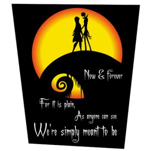 Jack & Sally Moon Inspired Anniversary Card
