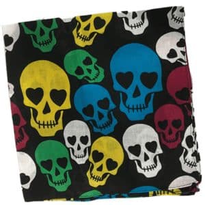 Multicoloured Skulls Bandana