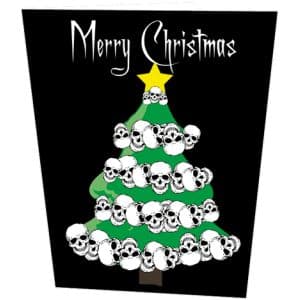 Skull Christmas Tree Christmas Card