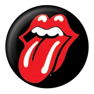 The Rolling Stones Lips 25mm Official Badge