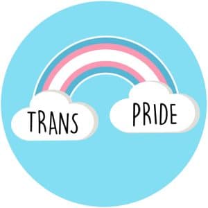 Trans Pride Cloud Sticker