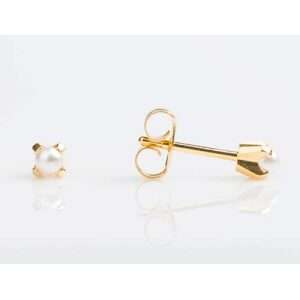 Studex Tiny Tips Gold Plated Tiff. 3mm Pearl Earrings