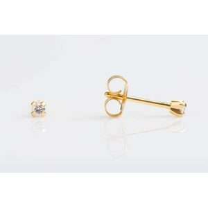 Studex Sensitive Gold Plated 2mm Cubic Zirconia Earrings
