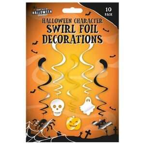 Halloween Character Swirl Foil Decorations