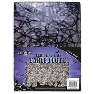 Black Halloween Lace Tablecloth