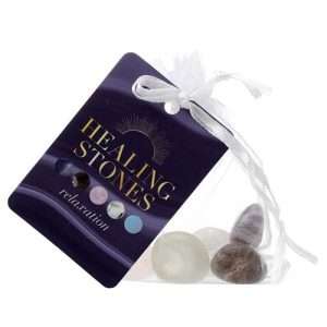Set of 5 Healing Stones Bag - Relaxation