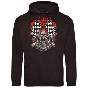 Skeleton on Motorbike Hoodie