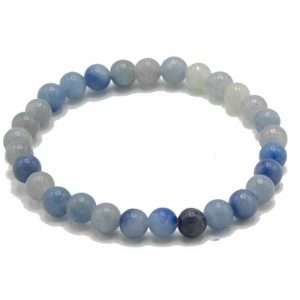 Gemstone Manifestation Bracelet -Blue Lace Agate - Independence