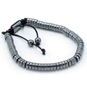 Magnetic Hematite Shamballa Bracelet - Circles