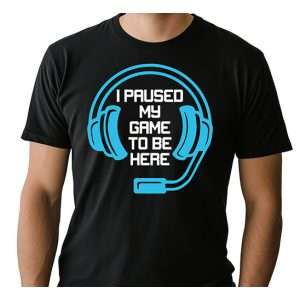 I Paused My Game To Be Here Children's T-Shirt
