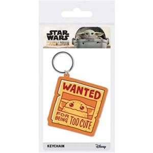 Star Wars Mandalorian Wanted For Being Too Cute RK39324C Keyring