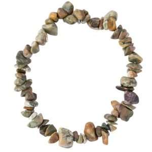 Rhyolite Chip Stone Bracelet