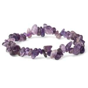 Amethyst Chip Stone Bracelet