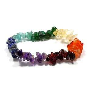 Chakra Chip Stone Bracelet