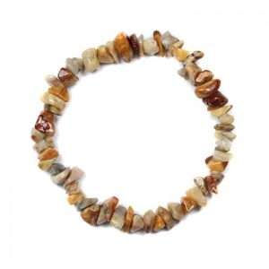 Crazy Lace Agate Chip Stone Bracelet