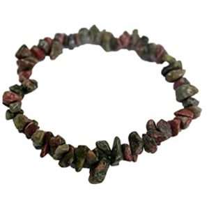 Green Jasper Chip Stone Bracelet