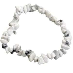 White Jasper Chip Stone Bracelet