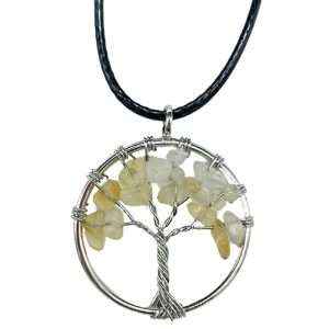 Carnelian Tree Of Life Gemstone Necklace