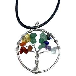 Chakra Tree Of Life Gemstone Necklace