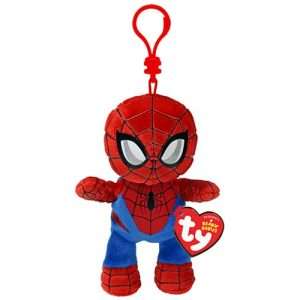 TY Spiderman Beanie Key Clip