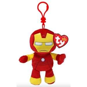 TY Iron Man Beanie Key Clip