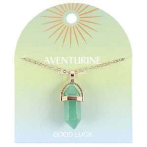 Crystal Necklace - Green Aventurine