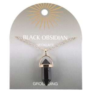 Crystal Necklace - Black Obsidian