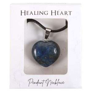 Lapis Lazuli Crystal Heart Necklace