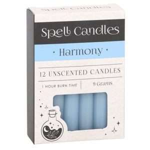 12 Spell Candles Light Blue - Harmony
