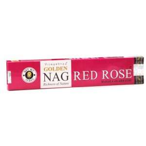 Golden Nag - Red Rose Incense Sticks