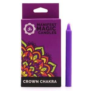 12 Manifest Magic Candles - Violet - Crown Chakra