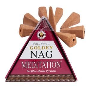 Meditation Golden Nag Backflow Incense Cones