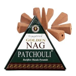 Patchouli Golden Nag Backflow Incense Cones